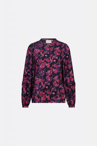 Hollie Blouse | Black/Dirty Pink