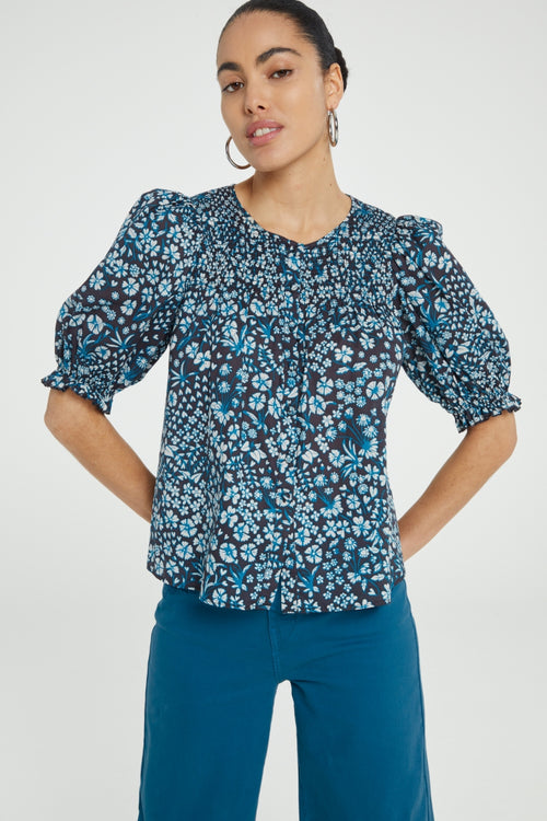June SS Blouse | 4615-1003-GRP