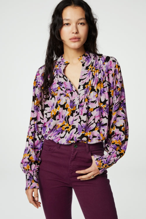Lucky Blouse | Cookie Caramel/Grape