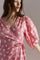 Charlie Dress | Pink Beret/Cream whi