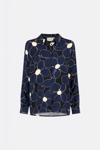 Lot Blouse | Navy/Black
