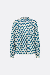 Lucky Blouse | Tasty Teal/Cream Whi