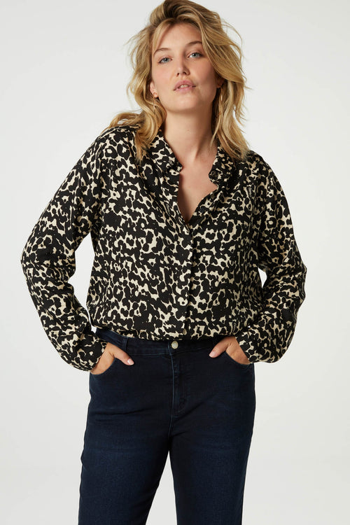 Sunrise Blouse | Black/Oat Melange