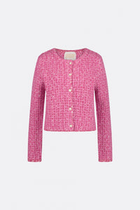 Josh Tweed Cardigan | Pink Candy