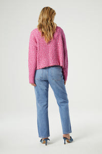 Josh Tweed Cardigan | Pink Candy