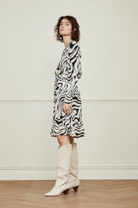 Freddie Dress | Creme Brulee/Black