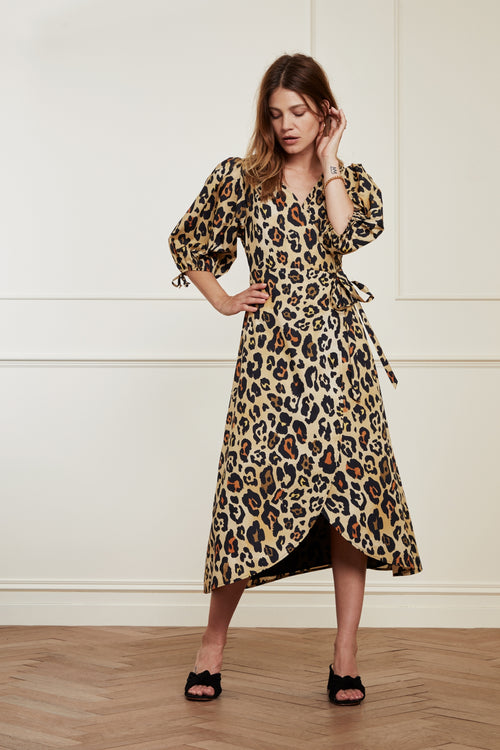 Charlie Dress | Oatmeal/Terra Cotta