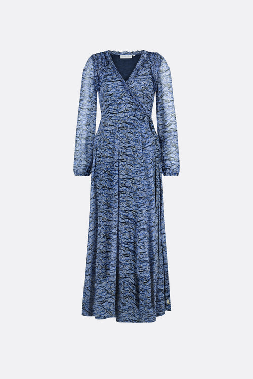Azure Maxi Dress | Cream White/Ocean Bl