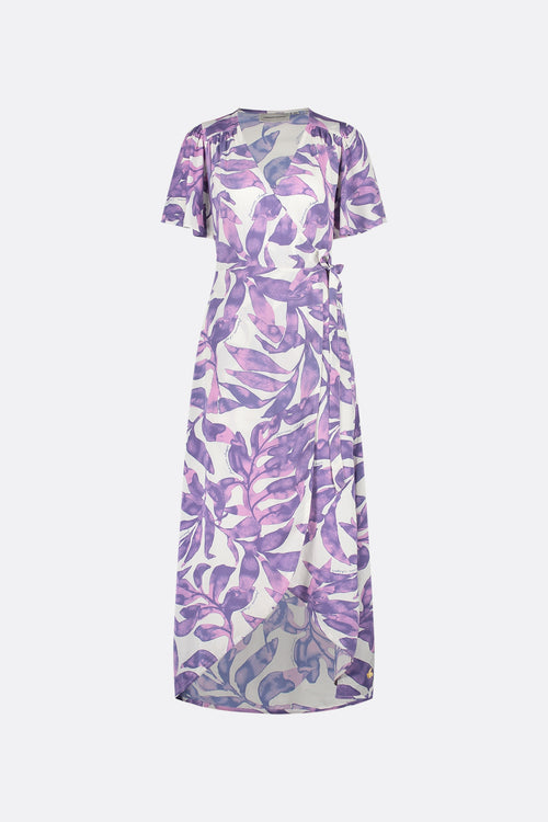 Archana Butterfly Dress | Warm White/Dusty Lov