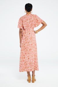 Archana Butterfly Dress | Quick Sand/Pink Papa