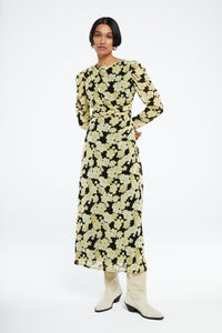 Bella Dress | Black/Lemon Sorbet