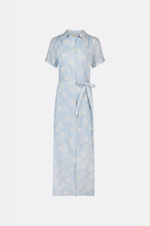 Boyfriend Broderie Maxi Dress | Summer Blue