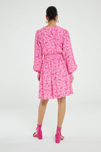 Anjuna Dress | Bubble Gum Pink/Crea