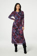 Bella Dress | Black/Bubble Gum Pin