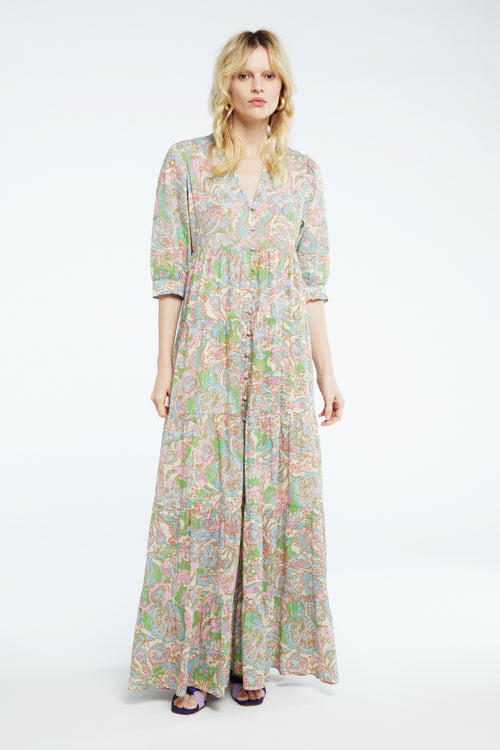 Cala Dress | Sandy Beach/Pink Can