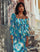 Carrie Dress | Cream White/Pool Blu