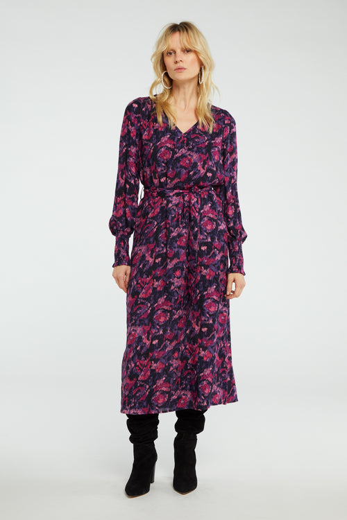Bree Dress | Black/Dirty Pink