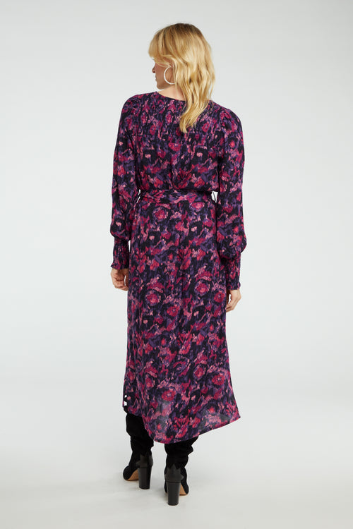 Bree Dress | Black/Dirty Pink