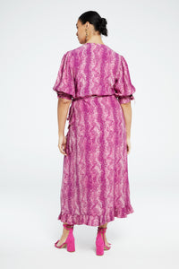 Channa Dress | Apricot/Magic Magent