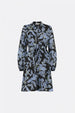 Frida Short Dress | Cornflower Blue /Bla