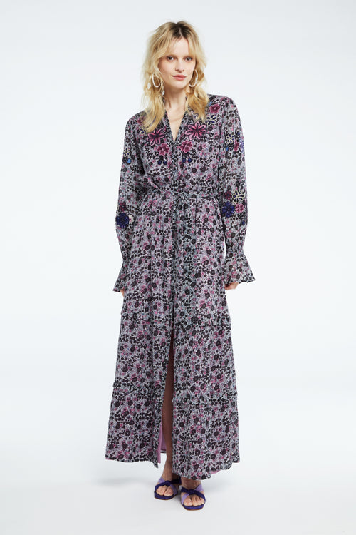 Clapton Dress | Warm White/Antra