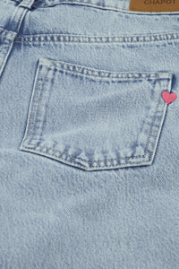 Lucy Wide Leg Jeans | Faded Light Blue
