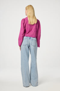 Lucy Wide Leg Jeans | Faded Light Blue