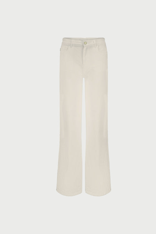 Thea Wide Leg Jeans | Cream White