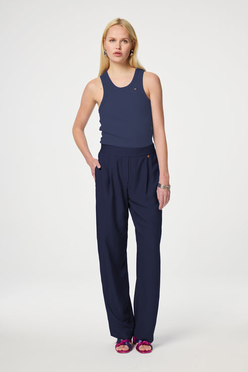 Tanja Jersey Tank | After Midnight Blue