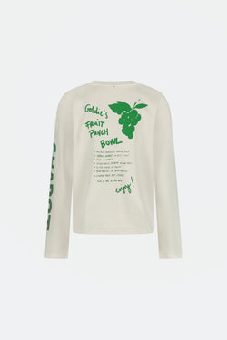 Phileine Long Sleeve T-Shirt | Cosy White/Green