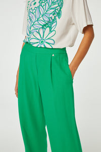 Fay Bloom T-shirt | Cream White/Green