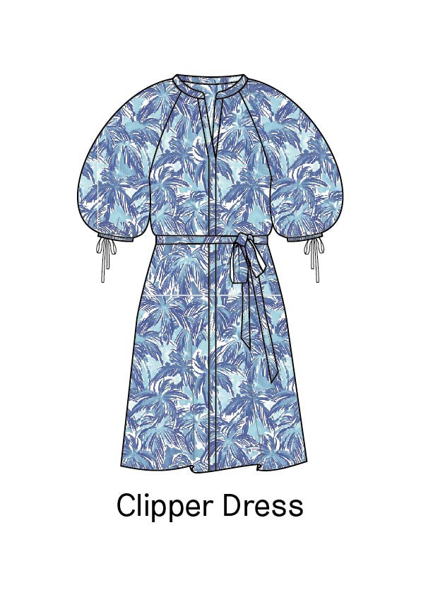 Clipper Dress | Pool Blue/Caribbean